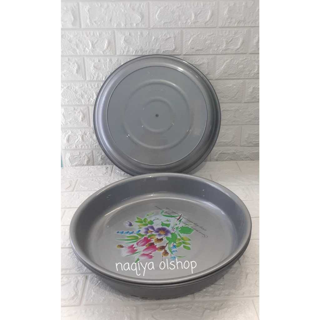 3PCS NAMPAN PLASTIK BULAT UKURAN 35 CM/NAMPAN SAJI / NAMPAN PLASTIK