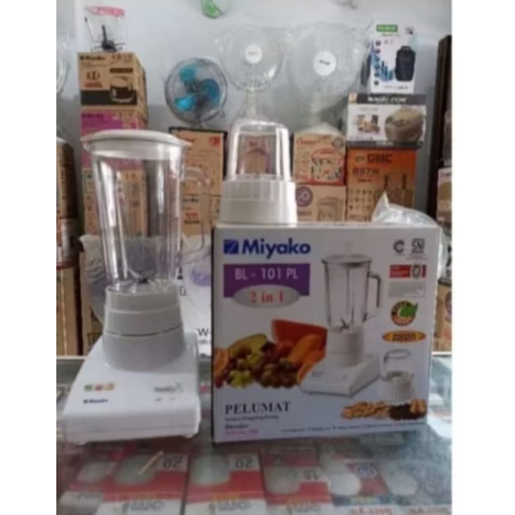 BLENDER MIYAKO PLASTIK BL 101 PL / BLENDER MIYAKO 2 IN 1 BL 101 PL