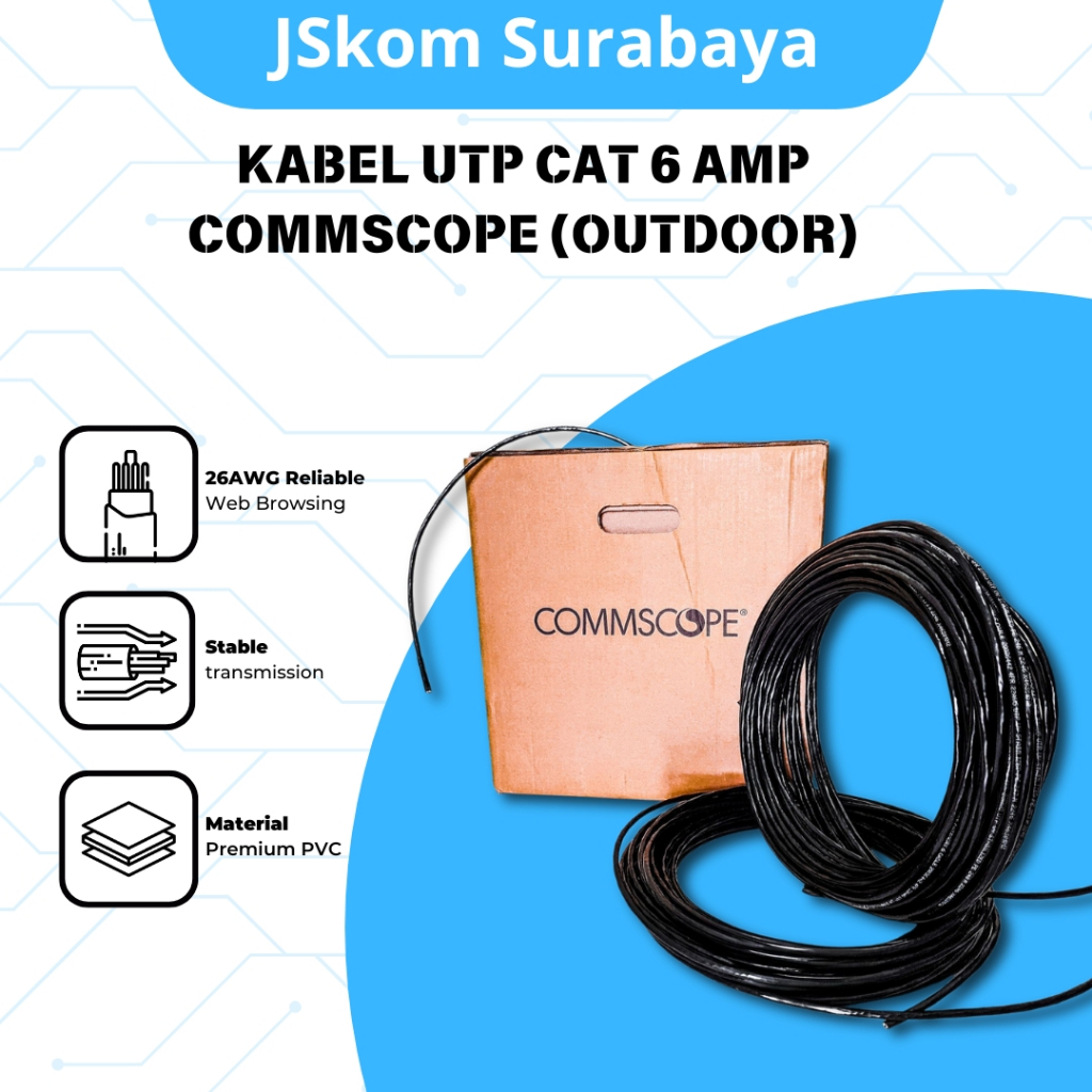 Kabel UTP CAT 6 AMP Commscope (Outdoor) per meter
