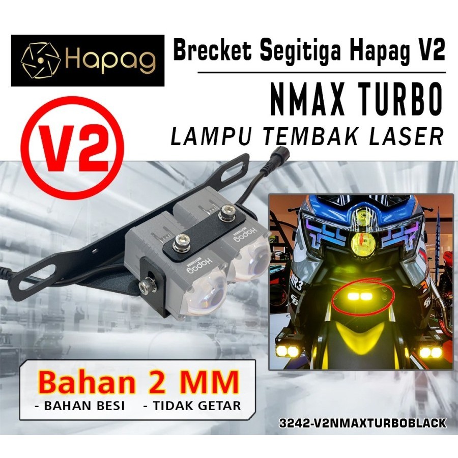 Bracket Mini Laser Lampu Tembak Motor Nmax Turbo New Merk HAPAG