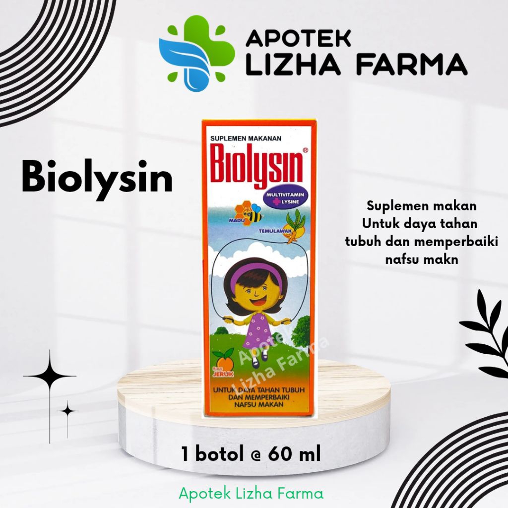 Suplemen Makanan Biolysin Sirup 60ml Anak