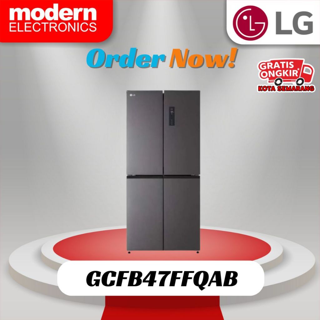 KULKAS 4 PINTU LG GCFB47FFQAB