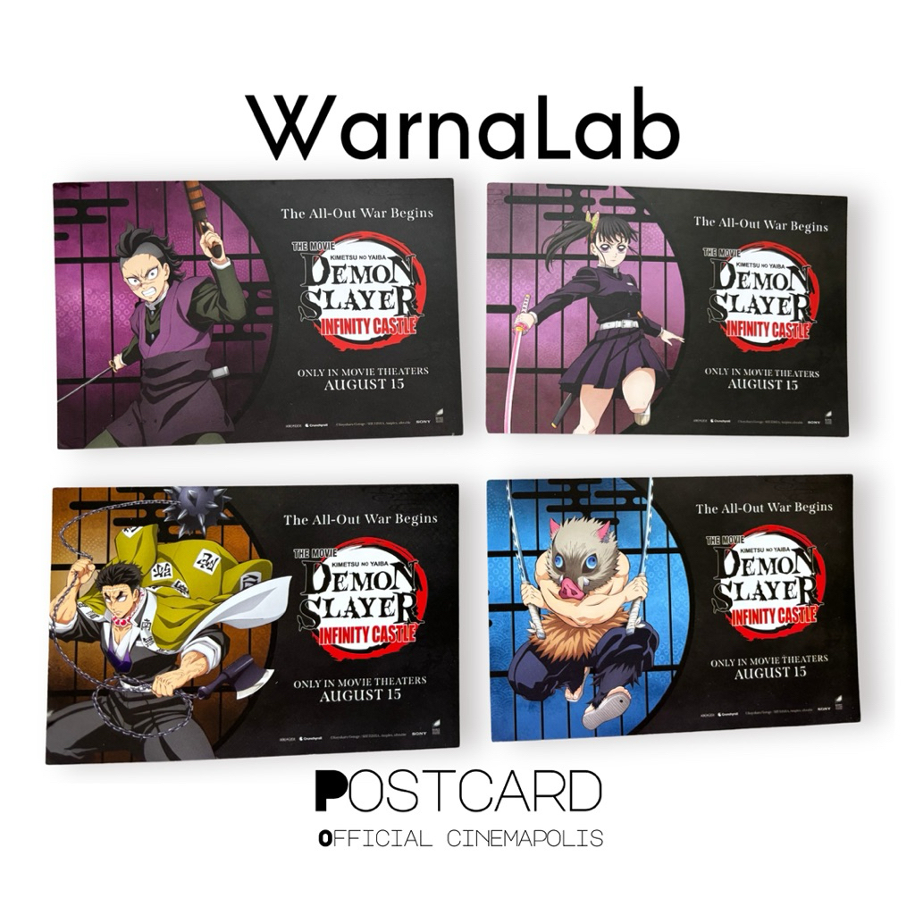 Demon Slayer postcard official Cinepolis