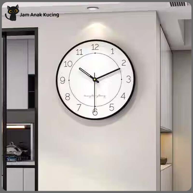 Jam Dinding Minimalis / Jam Dinding Modern Nordik / Jam Dinding Aesthetic Modern / Jam Dinding Dekor