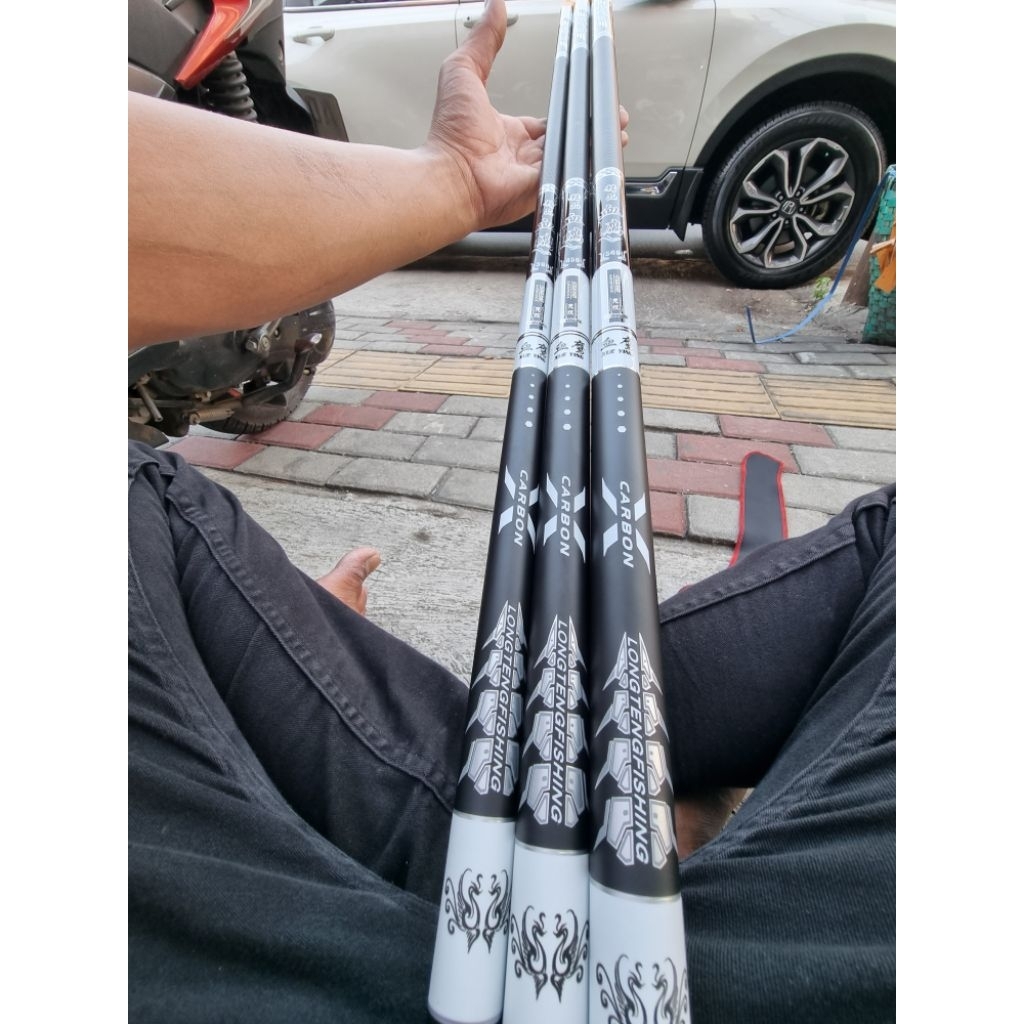 joran tegek impor longteng kaku ruas panjang