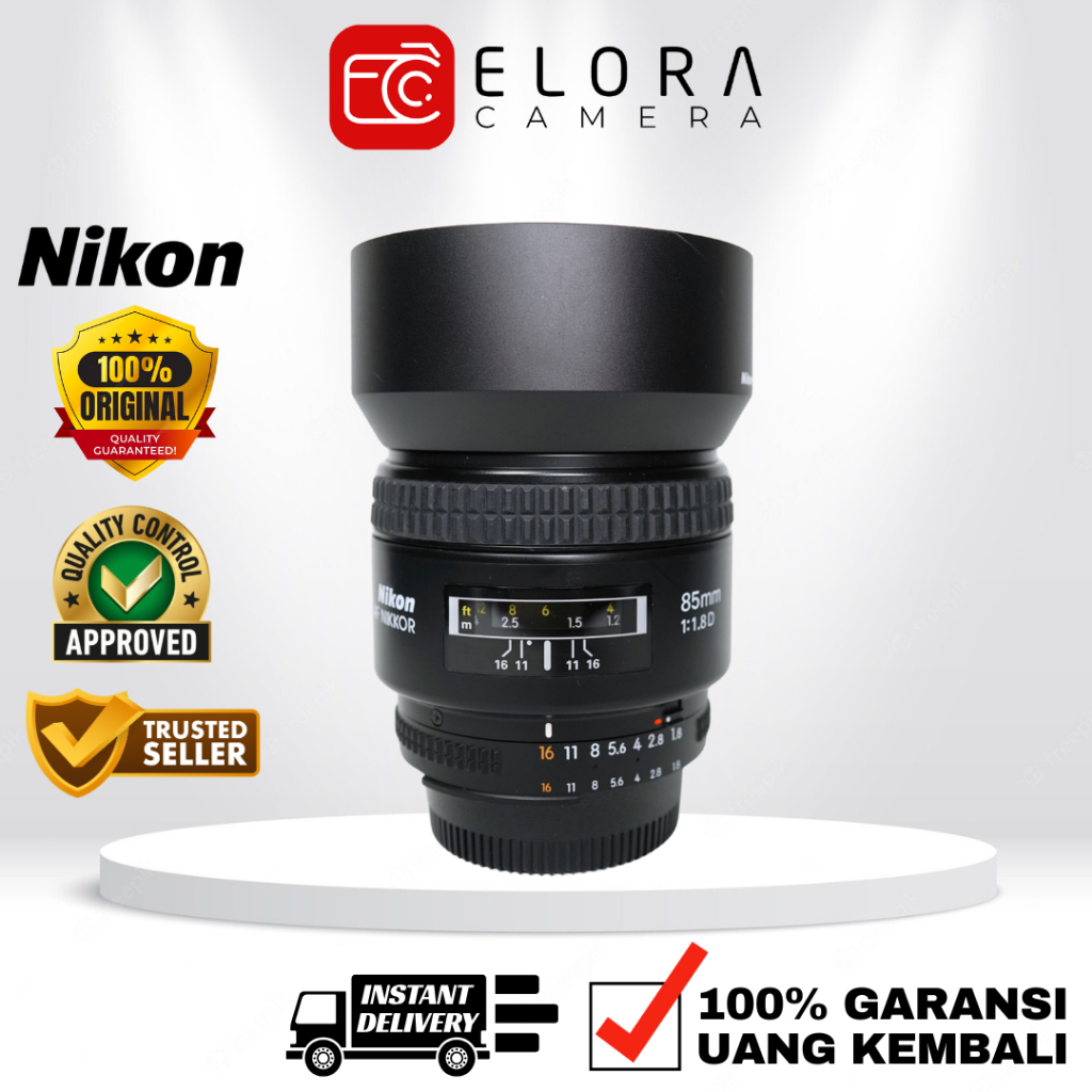 Nikon AFD 85mm F1.8 / Lensa Nikon AF 85 mm F 1.8 D Nikkor