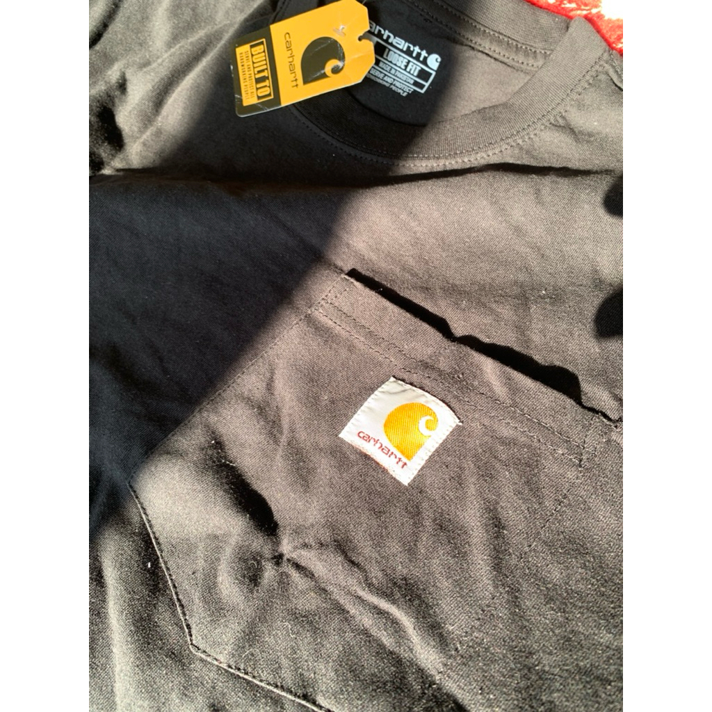 carhartt loose fit pocket tshirt black & grey 100% original