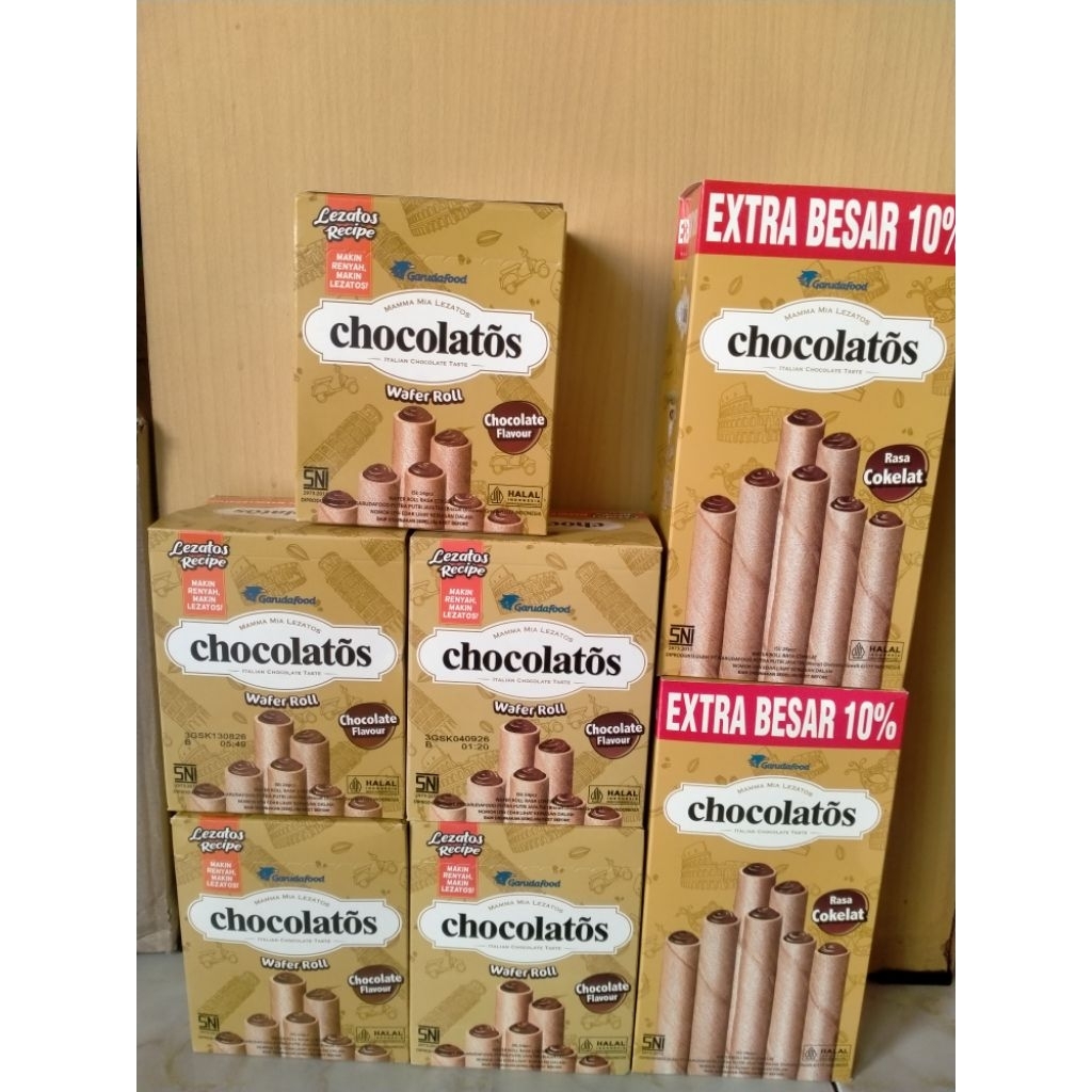 CHOCOLATOS WAFER ROLL LONG RASACOKLAT
