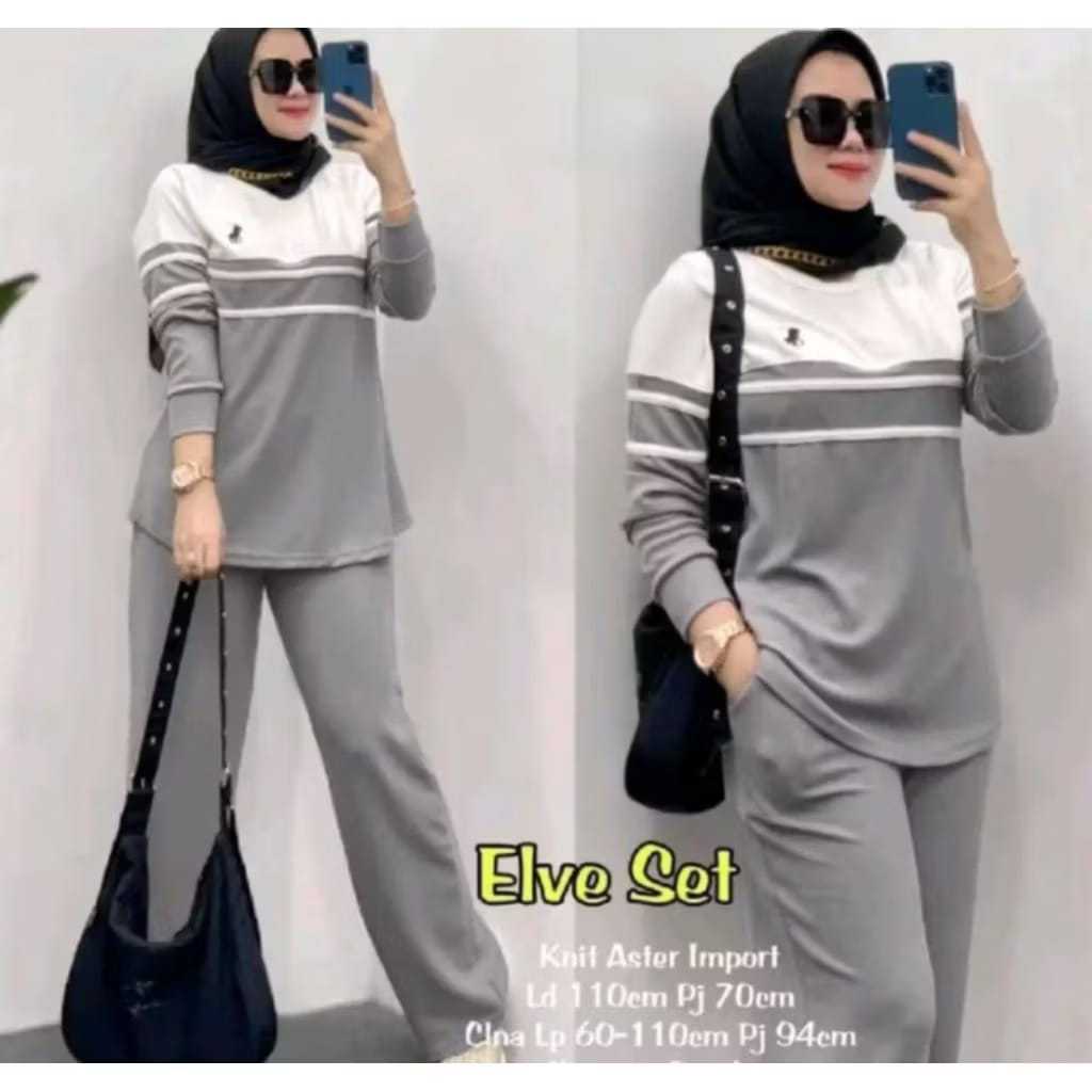 SETELAN WANITA KEKINIAN 2025 ONE SET APOLO WANITA TERBARU BAJU WANITA DEWASA MODEL CELANA KULOT