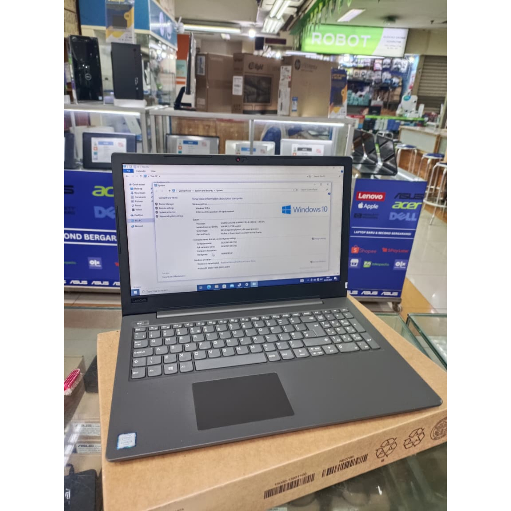 LAPTOP LENOVO V130-15IKB INTEL CORE i3 gen 6 RAM 4  GB SSD 128gb MULUS SIAP PAKAI