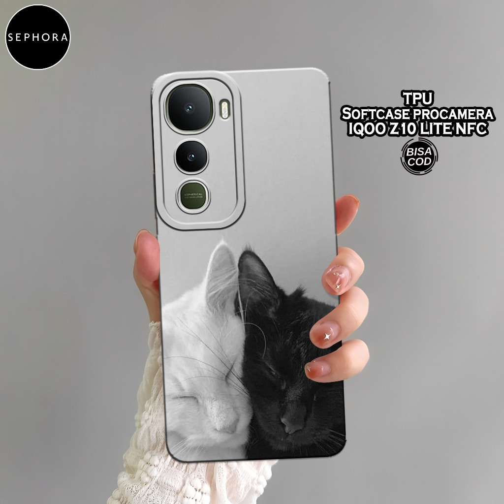 Case VIVO iQOO Z10 LITE NFC Terbaru - Fashion Case Kucing - Softcase VIVO iQOO Z10 LITE NFC - Case P
