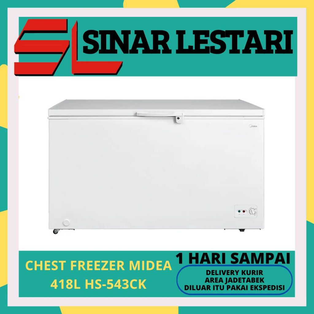 MIDEA HS-543CK CHEST FREEZER 418 LITER HS543CK