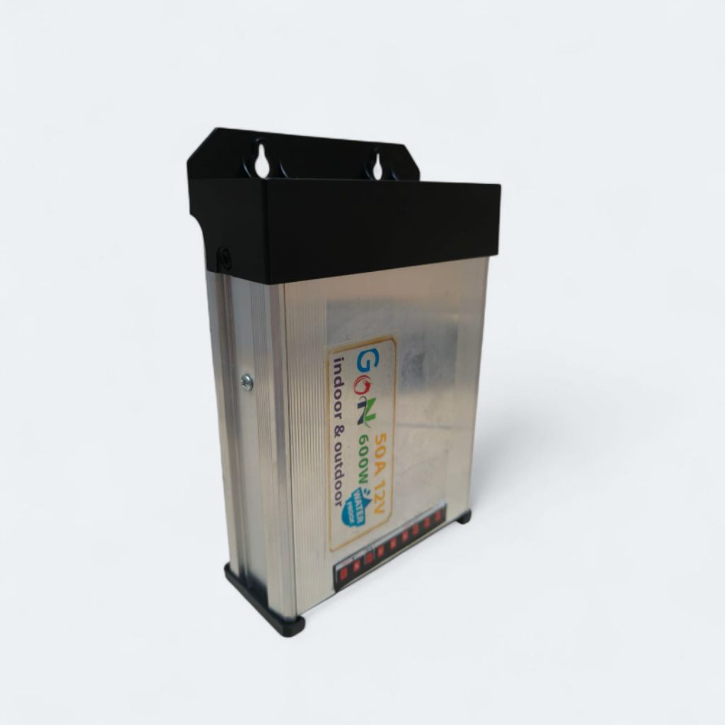 golden GDn waterproof 50a 12v 600w power supply adaptor charger lampu LED strip hias outdoor indoor 