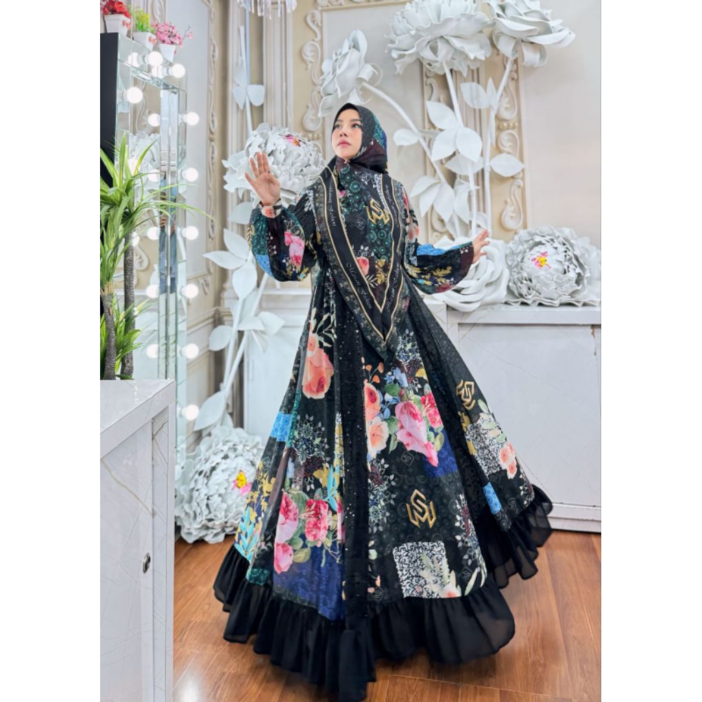 Alisha By.Mariani fashion Gamis cantik elegant