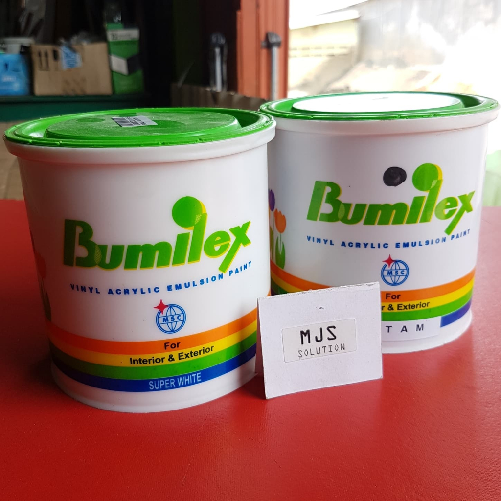 CAT TEMBOK BUMILEX 5 KG CAT MURAH PLAFON DINDING GYPSUM WARNA WARNI