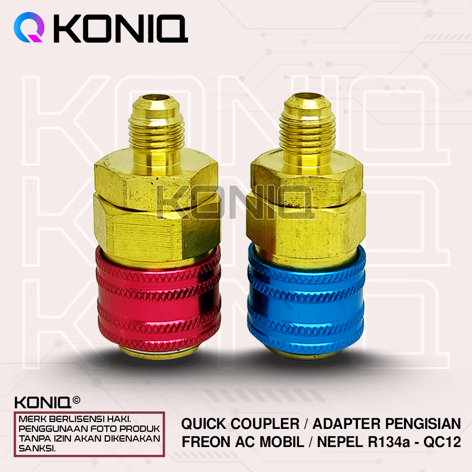 ADAPTER QUICK COUPLER AC MOBIL R134a / ADAPTOR AC MOBIL R134a / QC12/aLU
