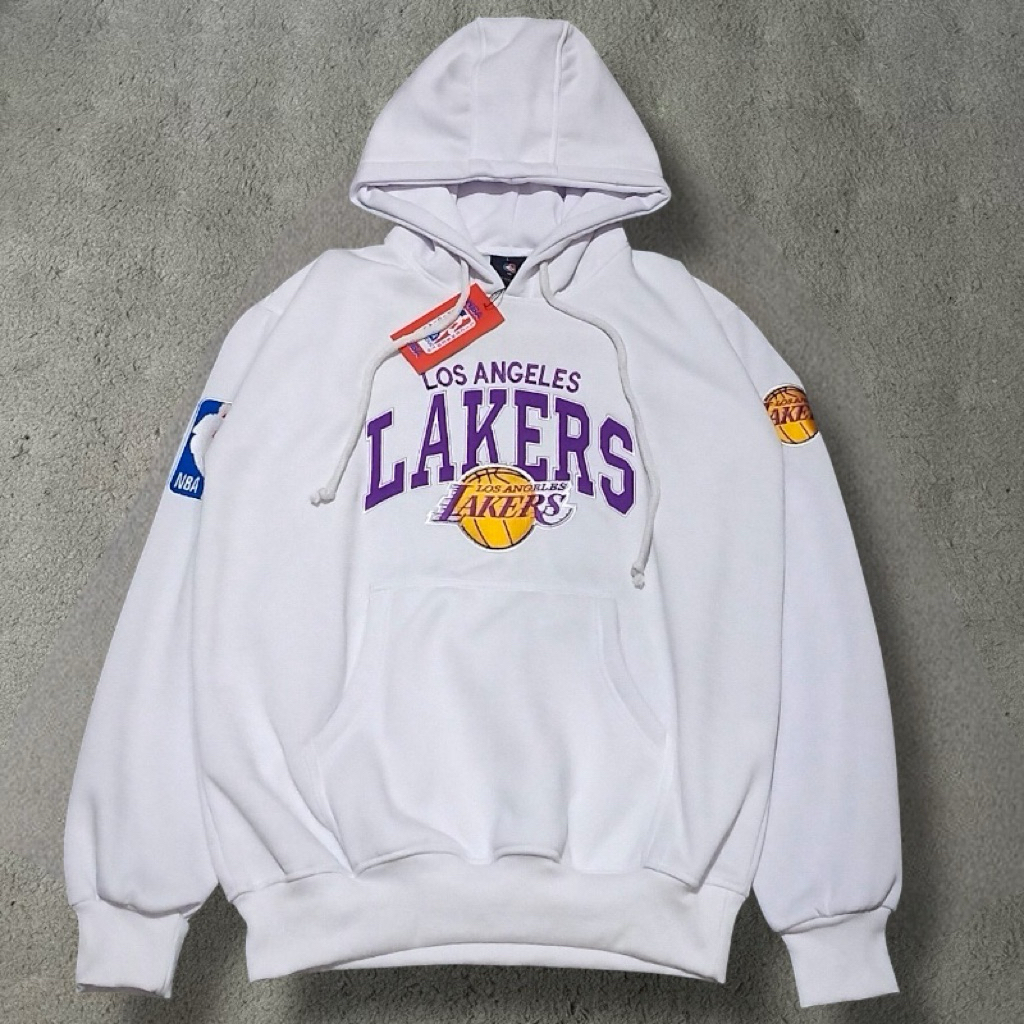 Hoodie lakers jaket lakers hodie lakers hoodie pria katun casual hodie pria casual jaket lakers