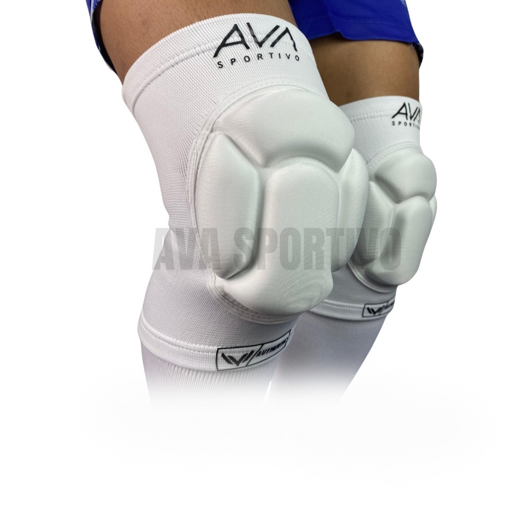Pelindung Lutut Futsal Tebal Kneepad Futsal Ava  pelindung deker lutut kiper Hitam Putih Original