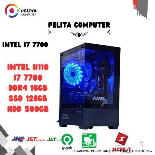 PC INTEL CORE   I7 7700 RAM 16GB SSD 128GB BERGARANSI Computer Komputer rakitan