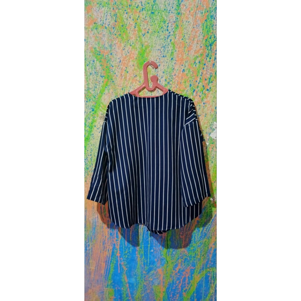 Atasan wanita nevy Biru Dongker