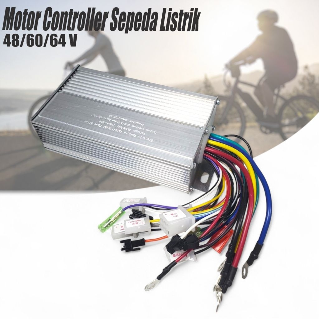 BAFANG Kontroler Sepeda Listrik Motor Controller 12 Tube 48/60/64V 600W - BF-126 - Silver