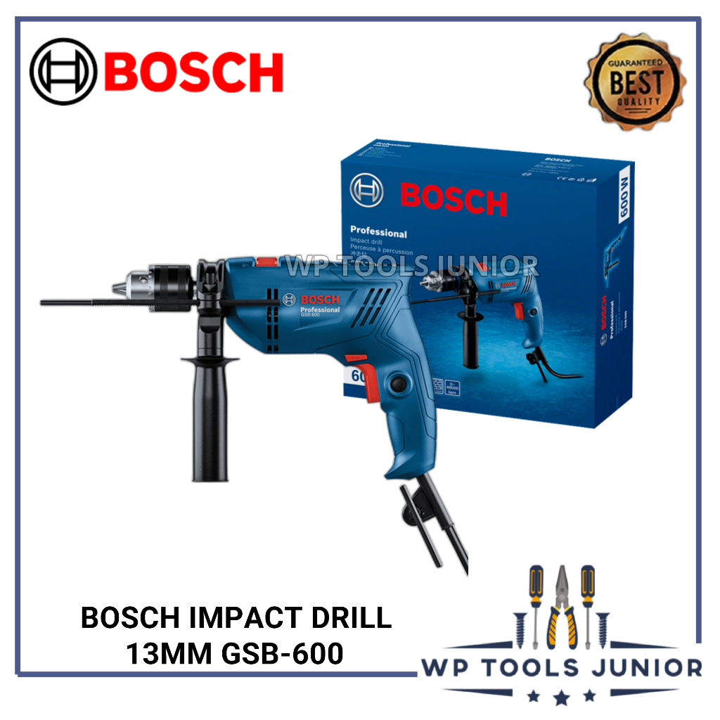 BOSCH Mesin Bor Listrik GSB600 13mm GBM400 10mm Bor Listrik Murah Alat Bor Electric 400W Chuck 10 mm