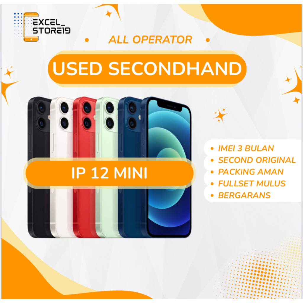 Iphone 12 Mini 64Gb / 128Gb / 256Gb Second All Operator Fullset