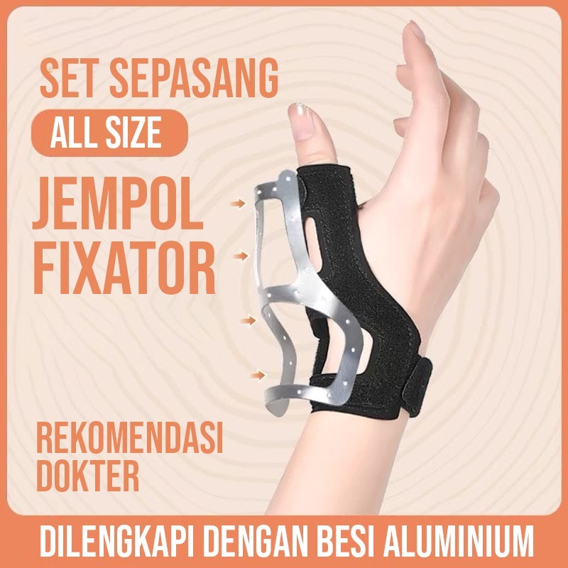 Thumb Splint Wrist Thumb Support Washable Thumb Spica Splint Bernapas Ringan Adjustable Thumb Brace