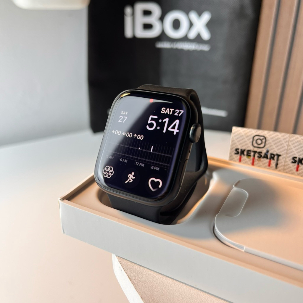 Apple Watch Series 8 45mm iBox Black iwatch Battery Health 86%