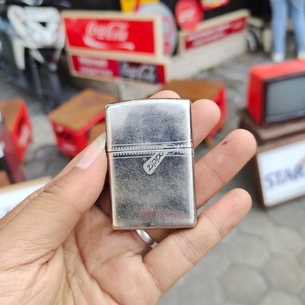 Zippo Zipper Black Ice 2011 Original. Zippo Bekas. Koleksi Korek Api