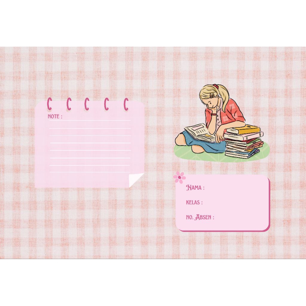 sampul buku /sampul custom buku tulis/Sampul buku tulis sidu (kecil)/harga per l2 pcs