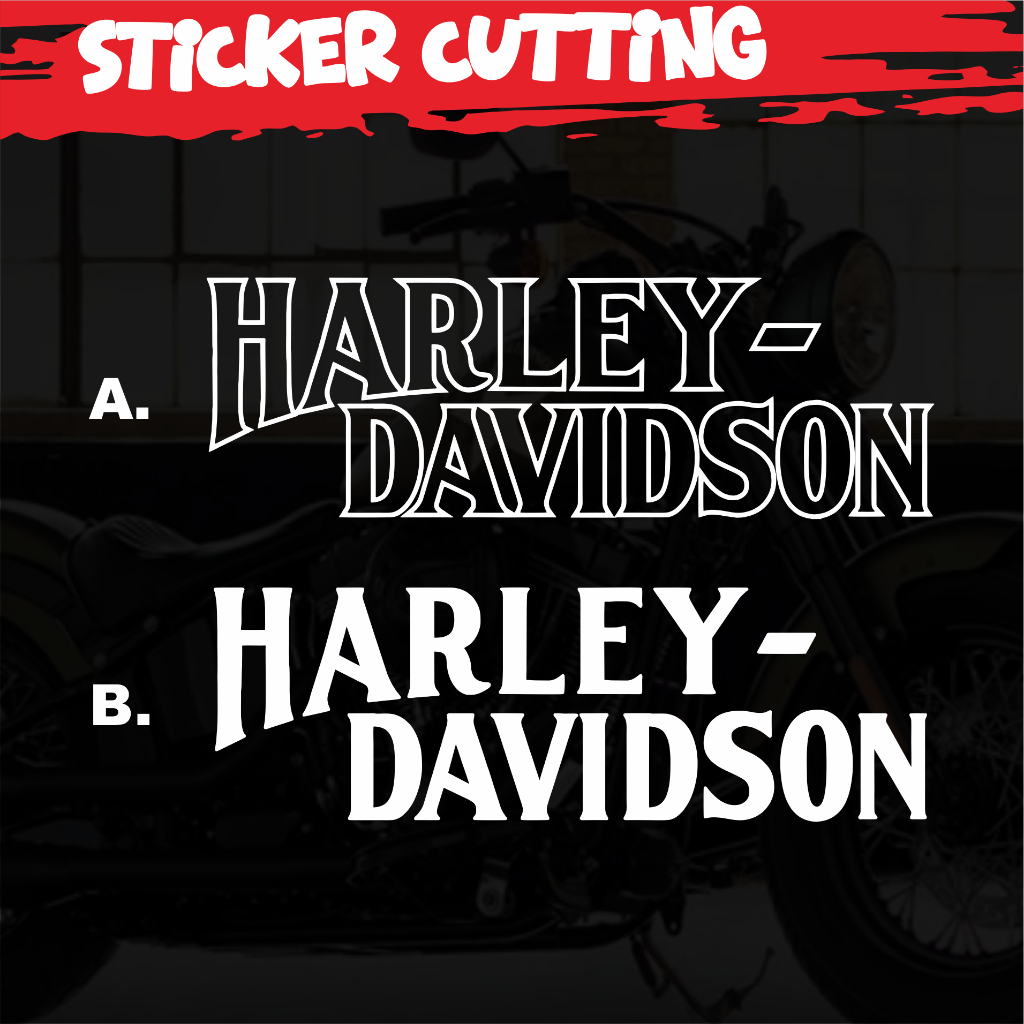 Stiker Tangki Harley Davidson / Sticker Cutting Tangki Harley Anti Air
