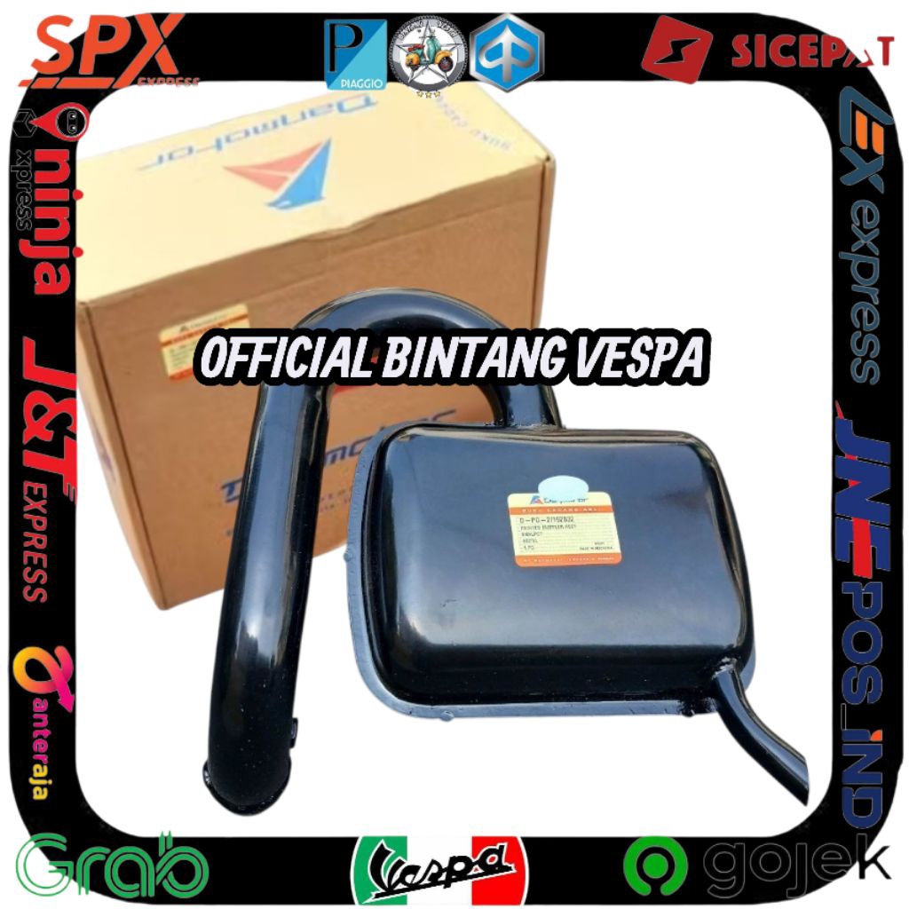Knalpot DGM Knalpot vespa DGM px excel exclusive 2 asli danmotor