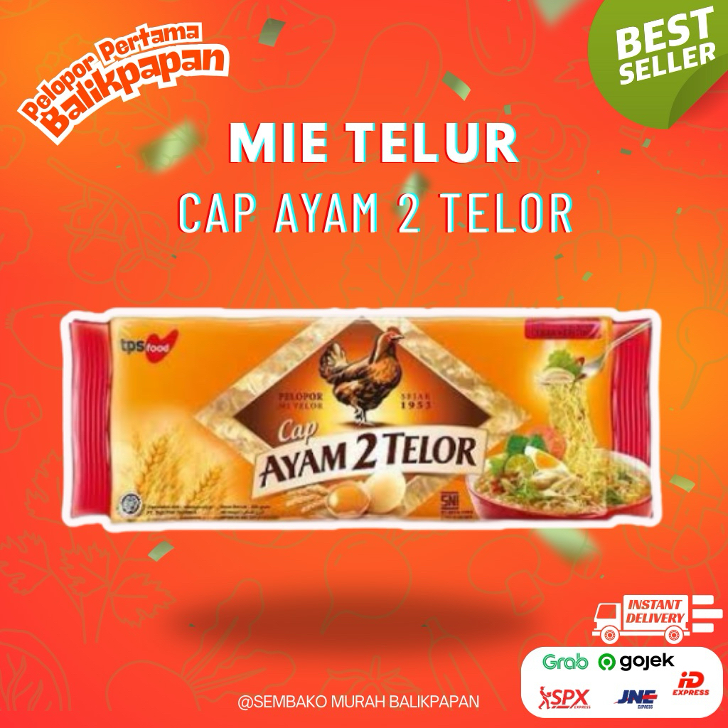 mie telur cap ayam 2 telur