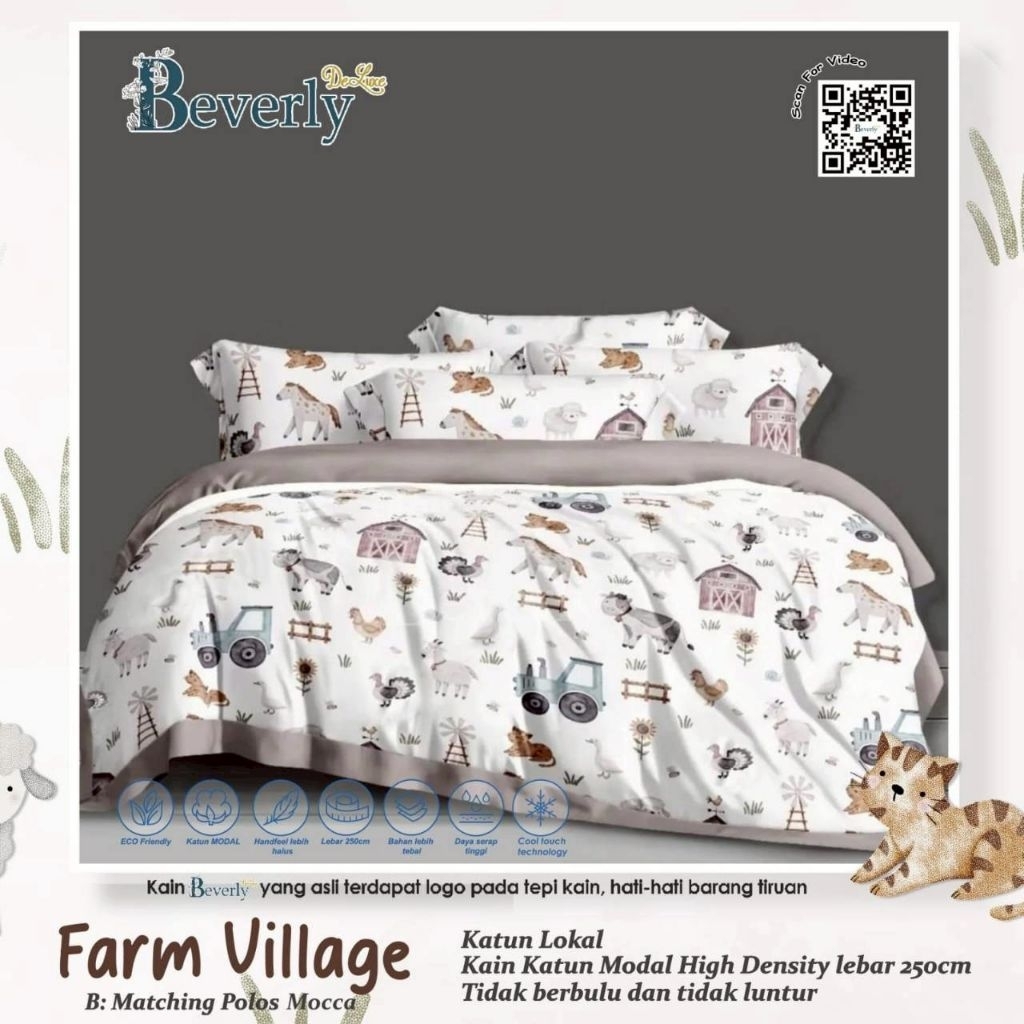 BEDCOVER SET MOTIF KARTUN ANIMAL & DINO BISA PILIH MOTIF