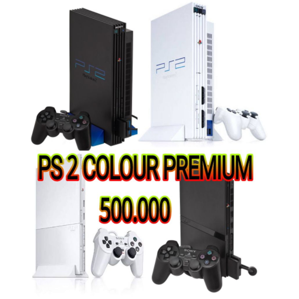 PS 2 SLIM & FAT ORIGINAL PUTIH DAN HITAM