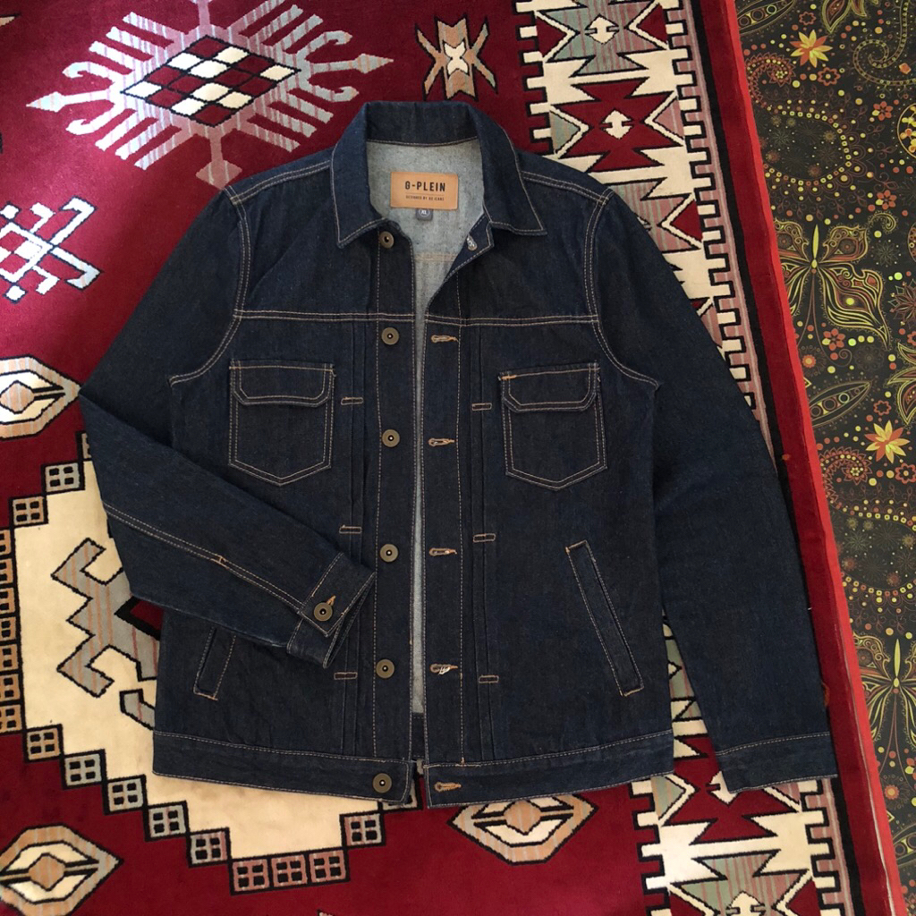 Jaket Trucker Raw Denim G-PLEIN - L fit XL
