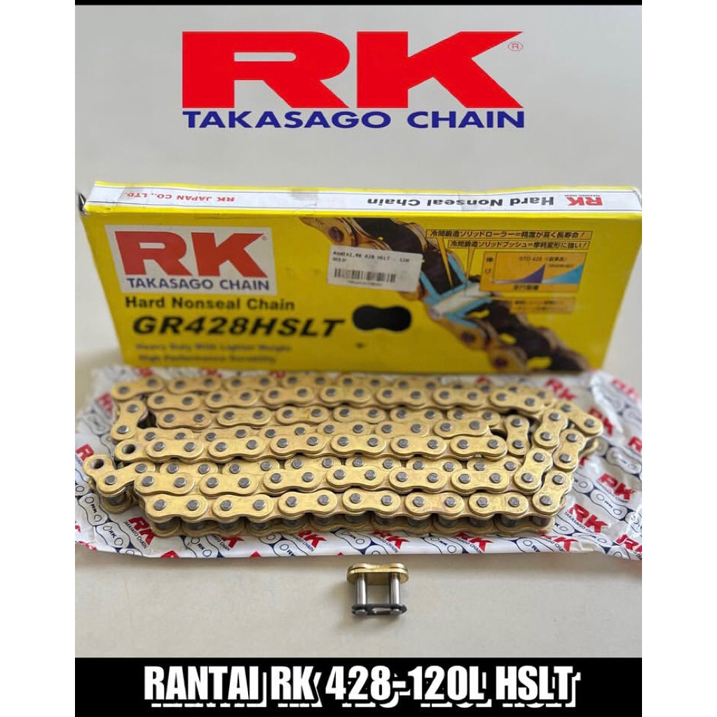 rantai rk 428-120L hslt