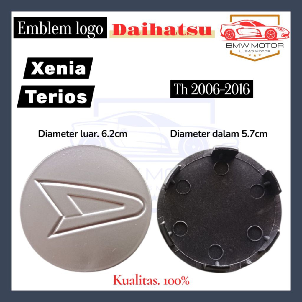DOP RODA / TUTUP VELG DAIHATSU XENIA ALL NEW TERIOS LUXIO