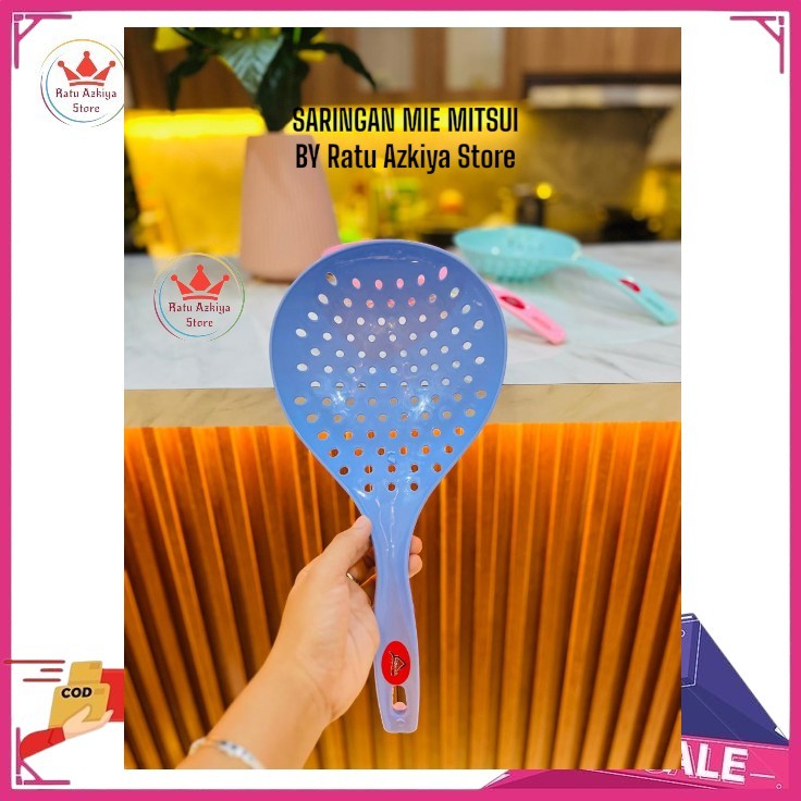 PROMO SHOPEE MURAH  Mitsui alexish Saringan MIE Bakso Centong Jumbo Penyaring / Peniris Rebusan mie 