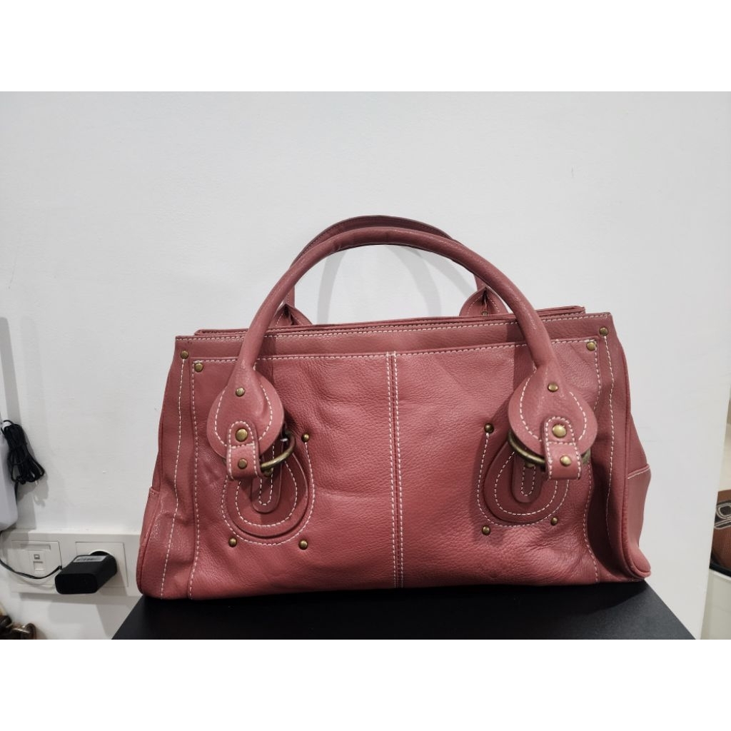 Preloved - Hand bag kulit asli itali tas wanita hendle bag
