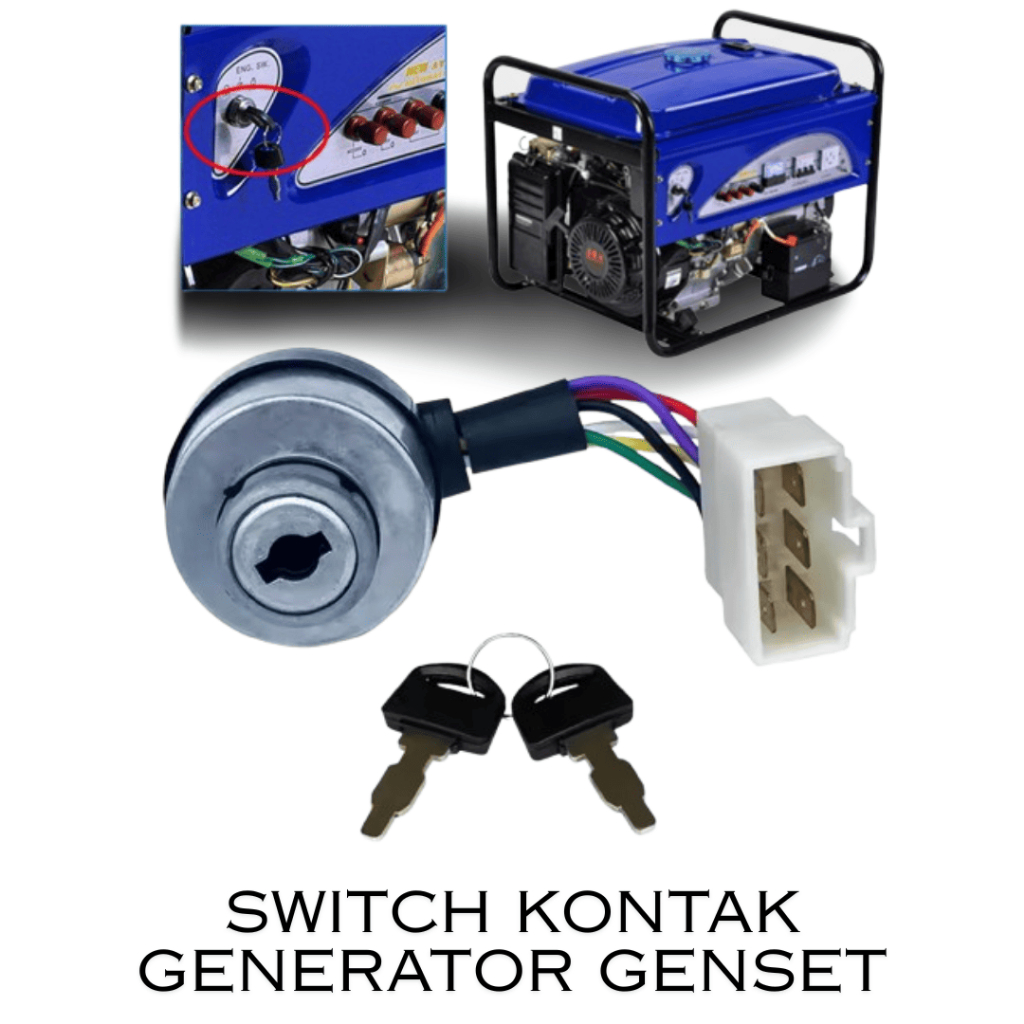 Kunci Kontak GX160 GX168F GX170F – Switch Starter Genset Bensin 2KW-8KW Sparepart