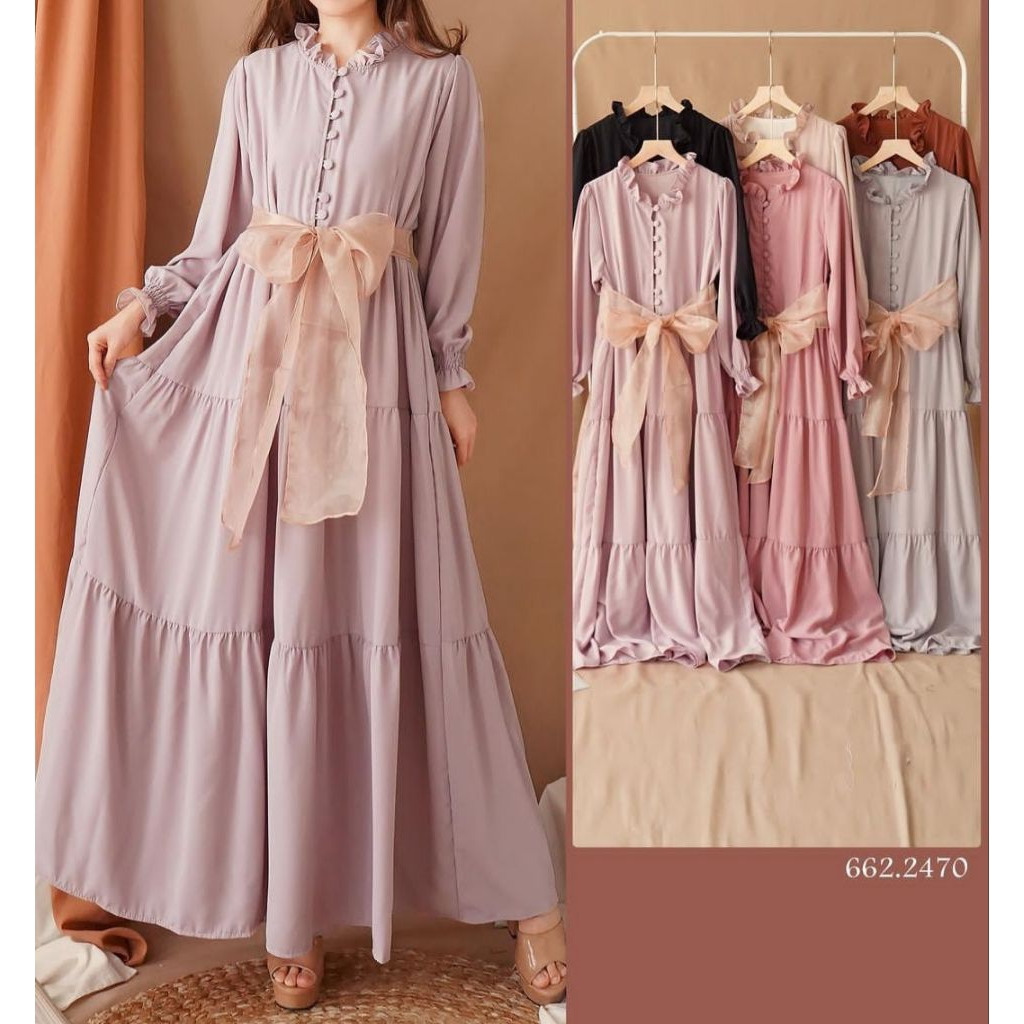 DRESS YUNA GAMIS KOREA REMAJA PITA