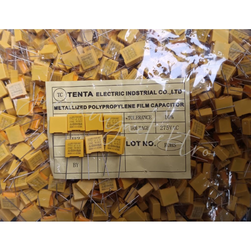 1000 PCS KAPASITOR MKP 104/275 V @ RP 395