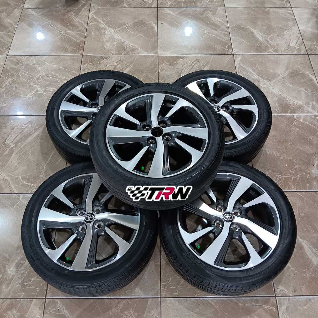 Paket Ban Velg Mobil Original Mobil Yaris TRD Ring 16 R16 Ban 195 50 r16 Bonus