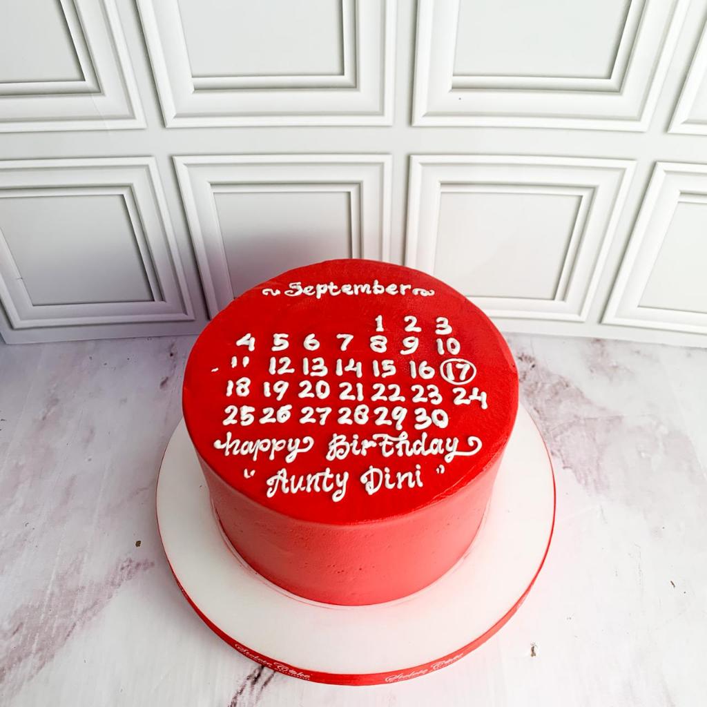 Kue Ulang Tahun/Birthday Cake/Kue Ultah Tema Kalender/Kue kalender Cake/Kue Birthday Jakarta