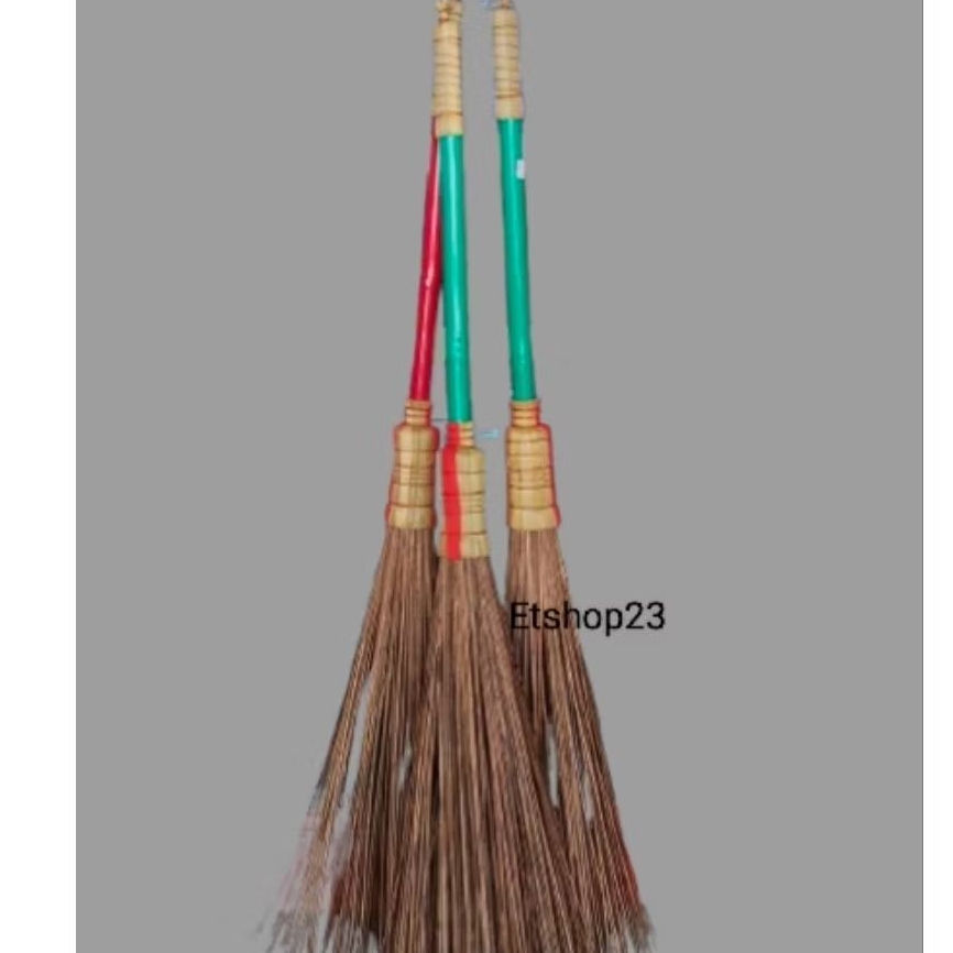 Sapu lidi jumbo gagang bambu panjang/sapu lidi halaman gagang bambu