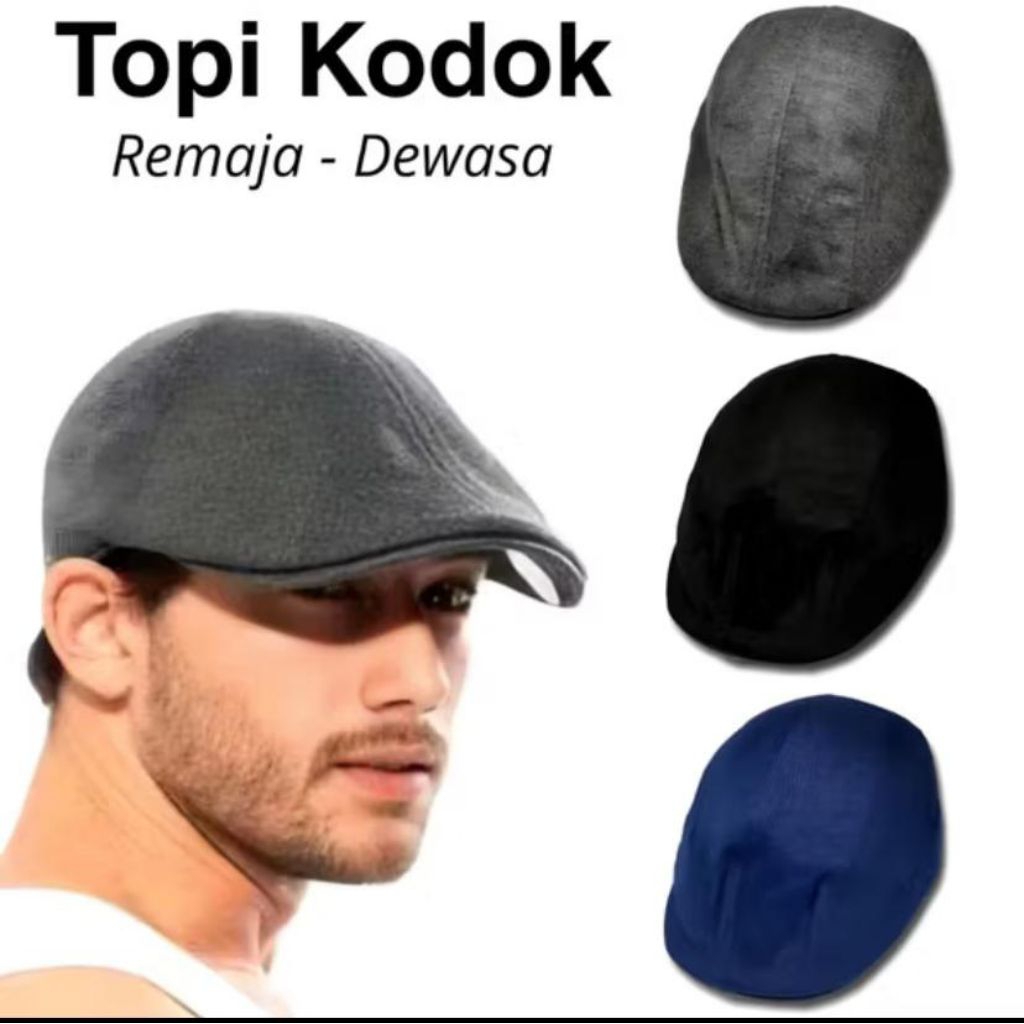 topi kodok flat cap remaja dewasa Allsize pria dewasa