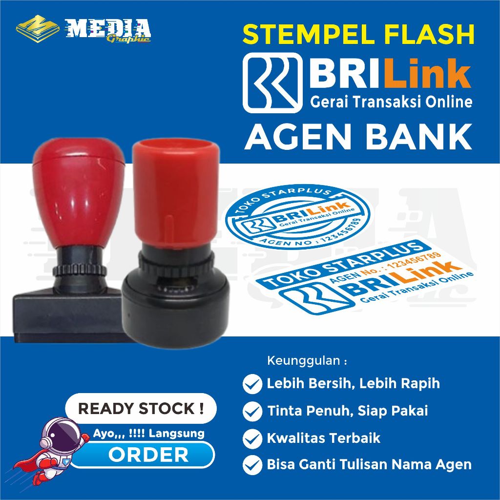 Stempel Agen Brilink / Cap Agen Brilink / Stempel Agen / Cap warna / Stempel warna / Stempel otomati