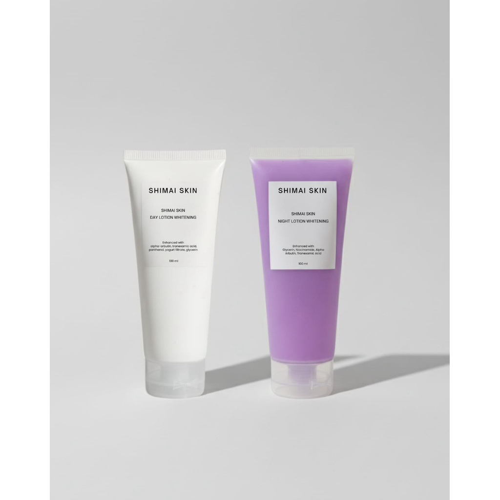 lotion pagi & malam whitening SHIMAI SKIN